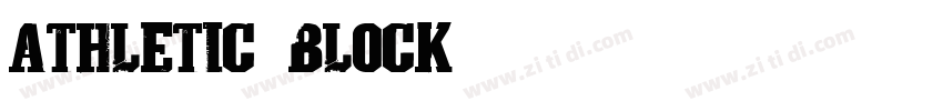 ATHLETIC BLOCK字体转换